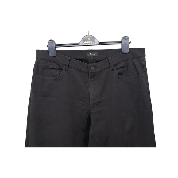 Theory Mens Black Raffi Neoteric Twill Pants Size 36 - Picture 3 of 12
